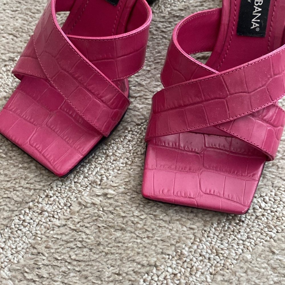 Dolce & Gabbana Pink Women's Heeled Sandals - Picture 5 of 5